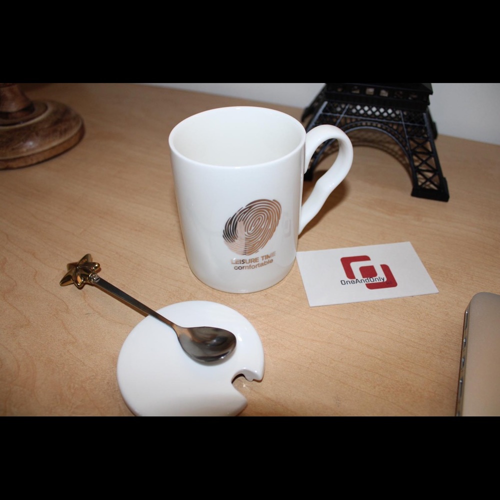 ⬇️ Ceramic Coffee Mug With Spoon and Lids⬇️